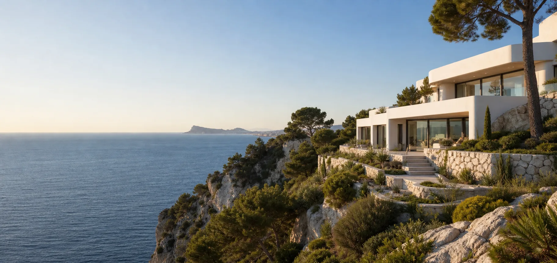 Contemporary Mediterranean villa overlooking the Costa Blanca coastline